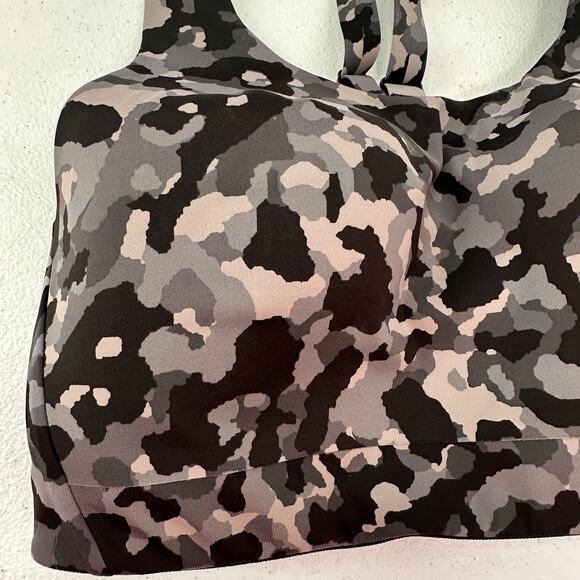 Athleta Camo Camouflage Advance Sports Bra Size 34DD - Picture 2 of 5